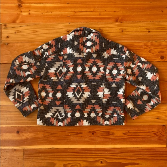 Blue B Aztec Patterned Jacket - Picture 3 of 3
